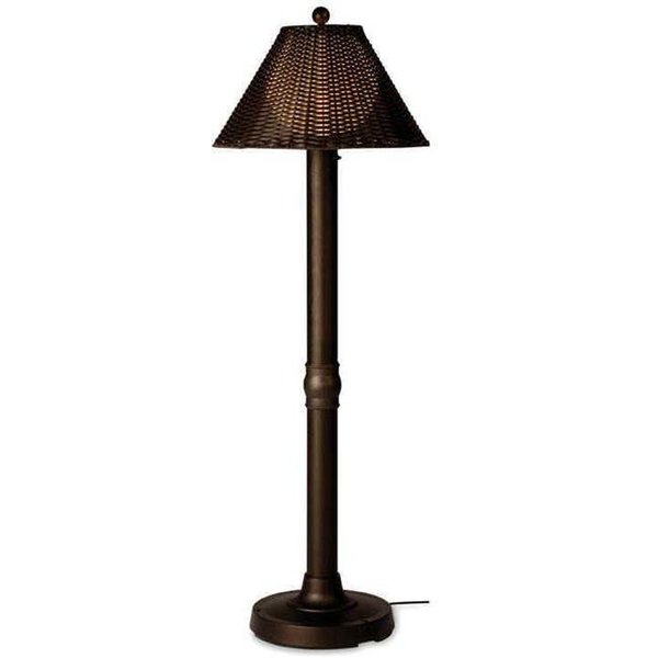 Patio Living Patio Living 17207 Bronze Floor Lamp - Walnut Shade 17207